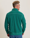 Montego Beach Half-Zip Sweatshirt in Deep Sea Teal by Tommy Bahama