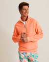 Montego Beach Half-Zip Sweatshirt in Bright Peach by Tommy Bahama