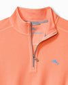 Montego Beach Half-Zip Sweatshirt in Bright Peach by Tommy Bahama