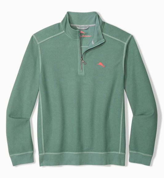 Montego Beach Half-Zip Sweatshirt in Dark Spa by Tommy Bahama