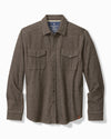 Fireside Coast Stretch Flannel in Wet Clay by Tommy Bahama