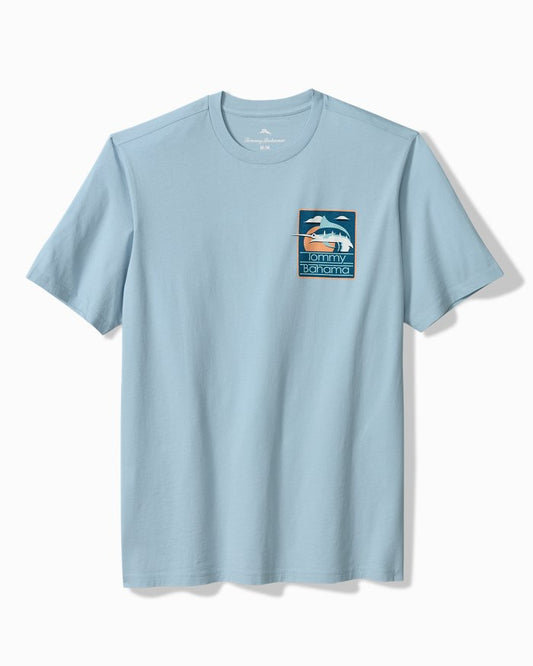 Marlin View Graphic T-Shirt in Silvery Blue by Tommy Bahama