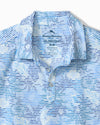 Costa Wave Palm Azul IslandZone® Polo in Blue Vault by Tommy Bahama