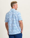 Costa Wave Palm Azul IslandZone® Polo in Blue Vault by Tommy Bahama