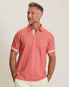 Etched Geo Five O'Clock IslandZone Polo in Red Ginger by Tommy Bahama