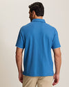 Etched Geo Five O'Clock IslandZone Polo in Bengal Blue by Tommy Bahama