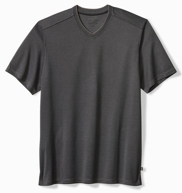 Keyport Diamond V-Neck in Coal by Tommy Bahama
