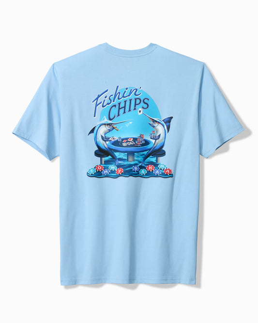 Fishin' Chips Pocket T-Shirt in Seabank Sky by Tommy Bahama