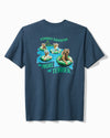 The More The Terrier T-Shirt in Navy Heather by Tommy Bahama