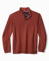 Ben and Terry Coastal Half Zip in Red Apple by Tommy Bahama