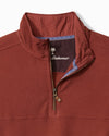 Ben and Terry Coastal Half Zip in Red Apple by Tommy Bahama