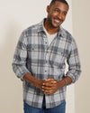 Fireside Los Alamos Flannel Shirt in Night Swim by Tommy Bahama