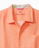 Sea Glass Camp Shirt in Bright Peach by Tommy Bahama