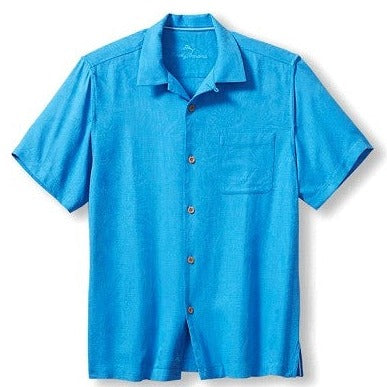 Tropic Isles Camp Shirt in Blue Canal by Tommy Bahama