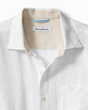 Ventana Plaid Linen Shirt in White by Tommy Bahama