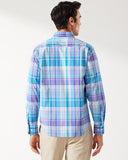 Sarasota Stretch Madras IslandZone® Shirt in Mountain Bluebell by Tommy Bahama