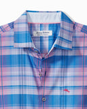 Sarasota Stretch Prismatic Plaid IslandZone® Long-Sleeve Shirt in Blue Aster by Tommy Bahama