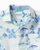 Nova Wave Beach Days Short-Sleeve Shirt in White by Tommy Bahama