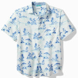 Nova Wave Beach Days Short-Sleeve Shirt in White by Tommy Bahama