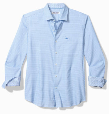 Sarasota Stretch Ventura Coast IslandZone Shirt in Vacation Blue by Tommy Bahama