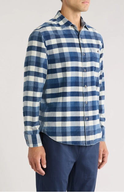 Coastline Cord Mojave Blues Shirt in Carbon Navy by Tommy Bahama