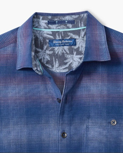 Coastline Cord Sunset Ridge Shadow Shirt in Coastline by Tommy Bahama