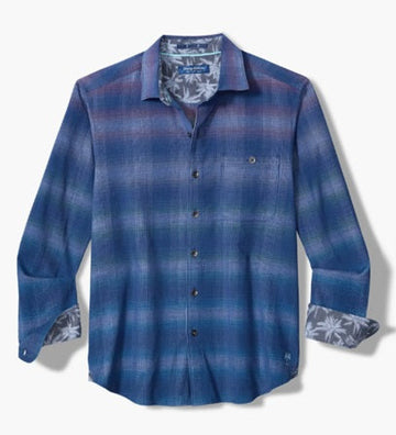 Coastline Cord Sunset Ridge Shadow Shirt in Coastline by Tommy Bahama
