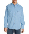 Coastline Cord Heather Bay Cotton Corduroy Button-Up Shirt in Raincloud Heather by Tommy Bahama