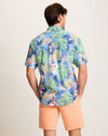 Nova Wave Mira Jungle Cotton-Blend Shirt in Bering Blue by Tommy Bahama