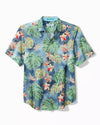 Nova Wave Mira Jungle Cotton-Blend Shirt in Bering Blue by Tommy Bahama