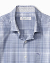 Sarasota Stretch La Cumbre Plaid IslandZone Shirt in Dress Blues by Tommy Bahama