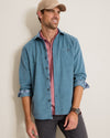 Coastline Cord Heather Bay Shirt In Kingfish by Tommy Bahama