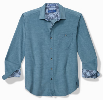 Coastline Cord Heather Bay Shirt In Kingfish by Tommy Bahama