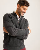 Sunbreak Half-Zip Sweater in Black by Tommy Bahama