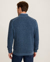 Cross Cable Button-Neck Sweater in Coastline by Tommy Bahama
