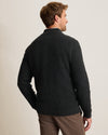 Autumn Pier Button Mock-Neck Sweater in Black by Tommy Bahama