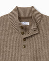 Autumn Pier Button Mock-Neck Sweater in Auberage by Tommy Bahama