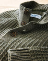 Autumn Pier Button Mock-Neck Sweater in Palm Moss by Tommy Bahama