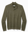 Autumn Pier Button Mock-Neck Sweater in Palm Moss by Tommy Bahama