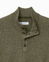 Autumn Pier Button Mock-Neck Sweater in Palm Moss by Tommy Bahama