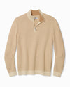 Coolside Clear Water IslandZone® Half-Zip Sweater in Tanned by Tommy Bahama