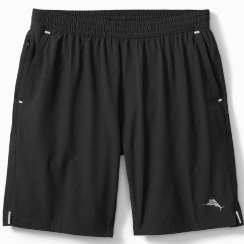 Monterey Coast 9-Inch Hybrid Shorts in Black by Tommy Bahama