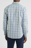 Slub Cotton Button Down Shirt Candler in Forest by Johnnie-O