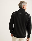 Tobago Bay Half-Zip Sweatshirt in Black by Tommy Bahama