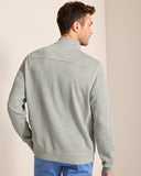 Tobago Bay Half-Zip Sweatshirt in Smoke Grey by Tommy Bahama