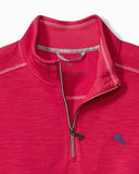 Tobago Bay Half-Zip Sweatshirt in Pink Plumeria by Tommy Bahama