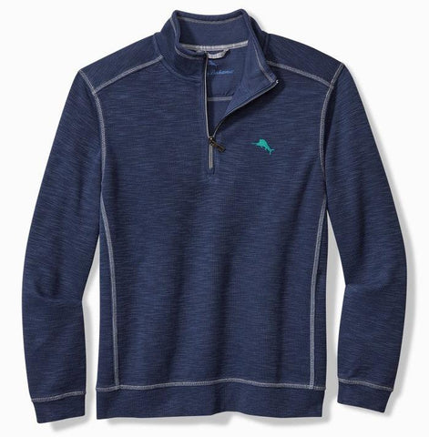 Tobago Bay Half-Zip Sweatshirt in Island Navy by Tommy Bahama