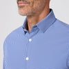 Leeward Long Sleeve Dress Shirt in Cobalt Ian Gingham by Mizzen+Main