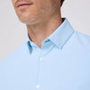 Leeward Long Sleeve Dress Shirt in Cloud Blue Mini Grid by Mizzen+Main