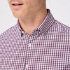 Leeward Long Sleeve Dress Shirt in Eggplant Crew Gingham by Mizzen+Main